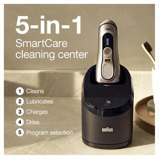 Foto 4 | Maquinilla De Afeitar Eléctrica Braun Series 9 Pro 9477cc Para Hombre Plateada - Venta Internacional.