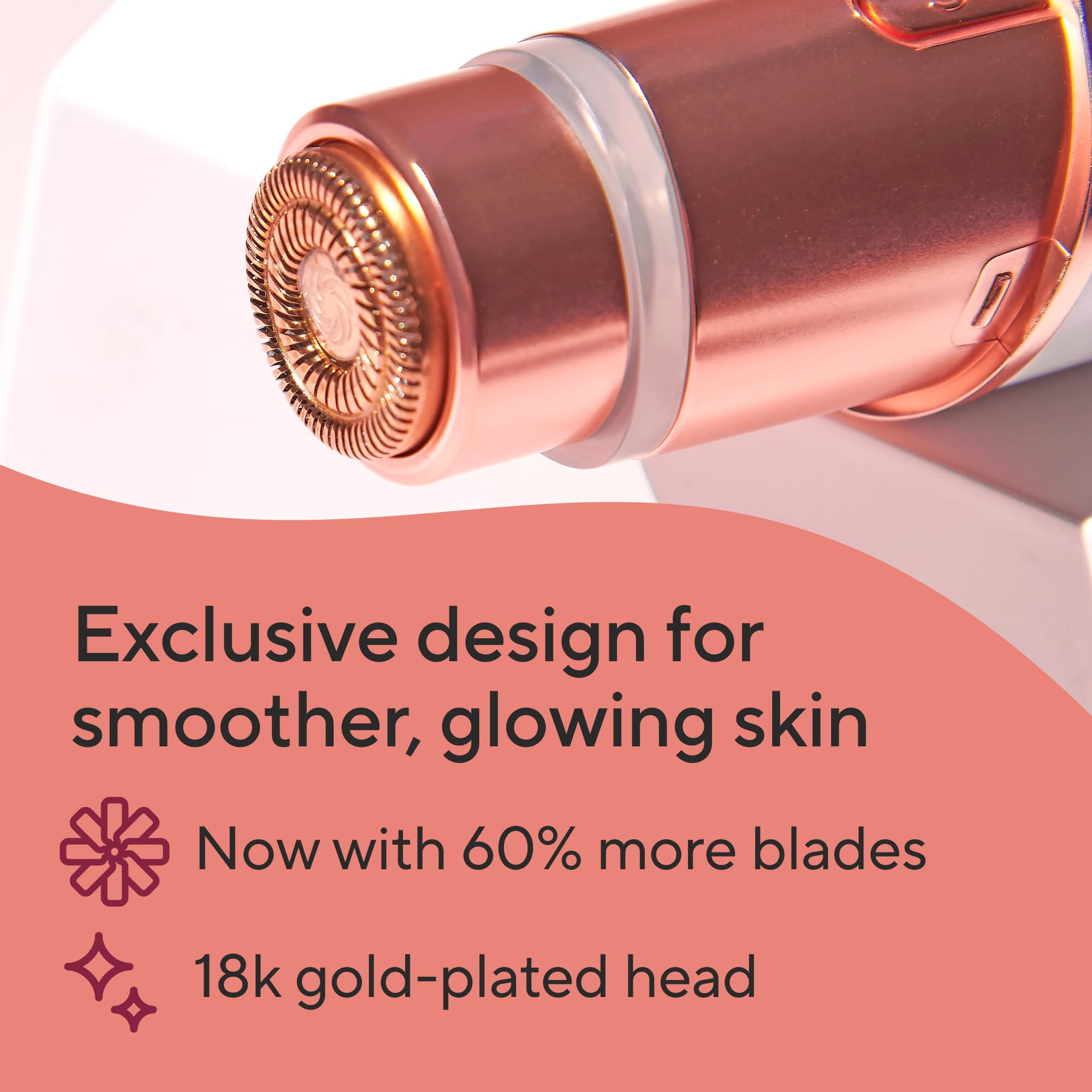 Foto 4 pulgar | Depilador Facial Finishing Touch Flawless Rose Gold - Venta Internacional