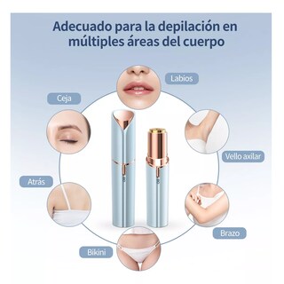 Foto 2 | Depiladora Facial Eléctrica Portátil con Luz Recargable Eo Safe Imports Esi-11165-1 Azul