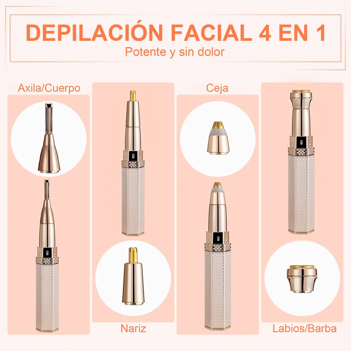 Foto 4 pulgar | Depiladora Facial Recargable