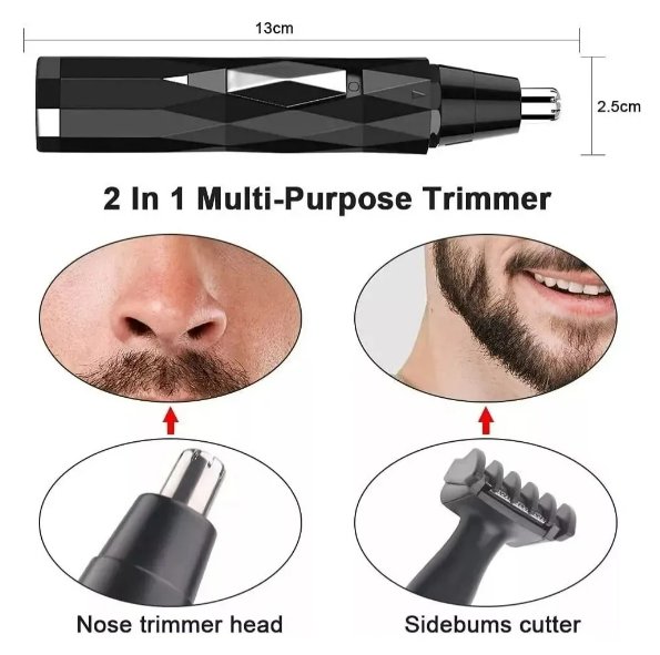 Foto 3 pulgar | Xtellar 2 En 1: Solución Completa Y Recargable Para Depilado De Nariz, Oreja, Barba Y Cejas