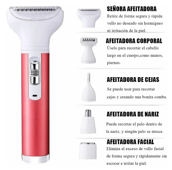 Foto 4 pulgar | Depiladora Facial Xtellar Recargable 5 en 1