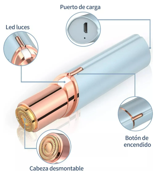 Foto 2 | Depiladora Facial Xtellar Recargable