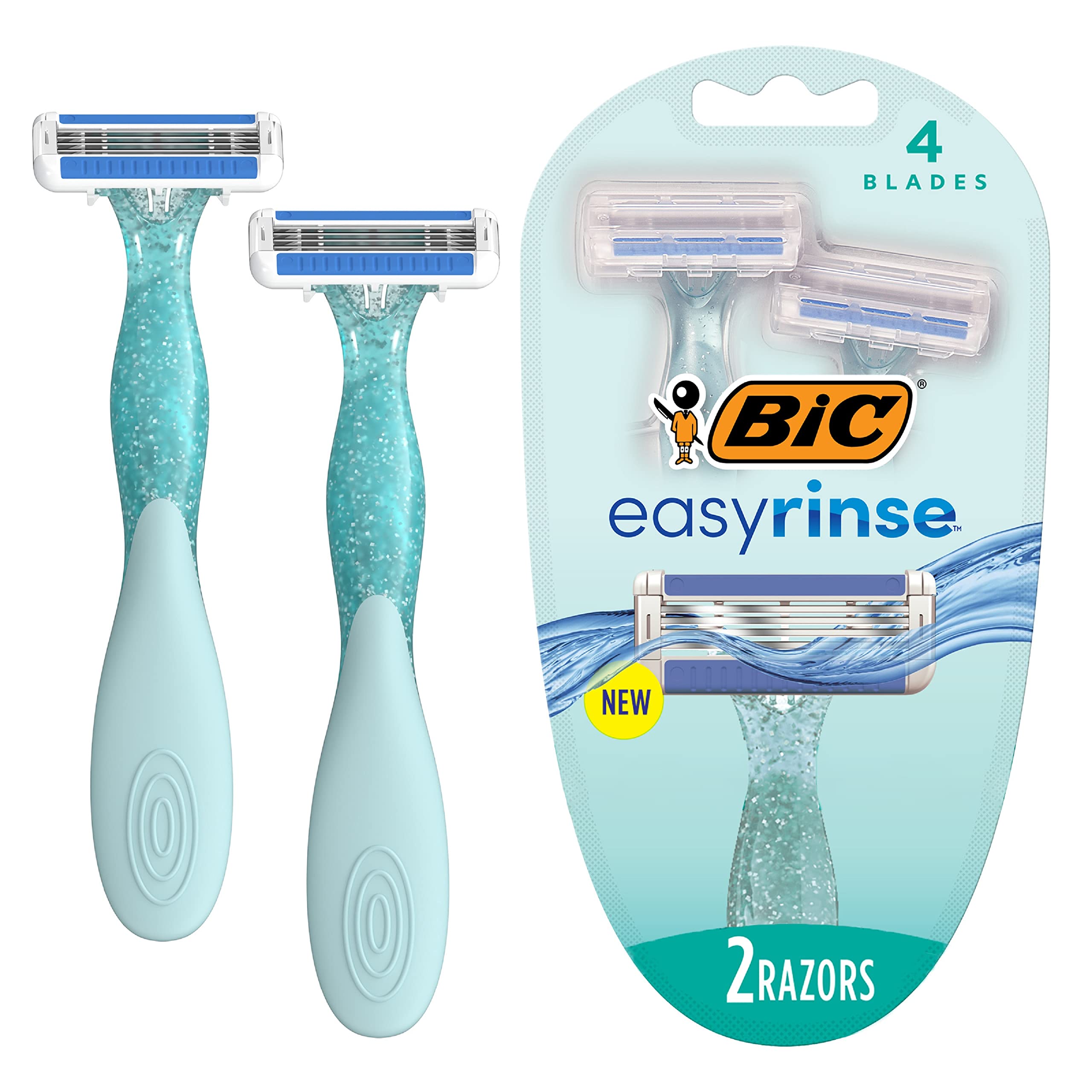 Maquinillas De Afeitar Desechables Bic Easyrinse Antiobstructivas Para Mujer X2 - Venta Internacional.
