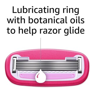 Foto 5 | Razor Amazon Basics De 5 Cuchillas Aptas Para Mujer, 1 Mango Y 2 Cartuchos - Venta Internacional.