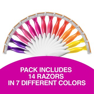 Foto 2 | Maquinillas De Afeitar Desechables Bic Soleil Smooth Colors Para Mujer, 14 Unidades - Venta Internacional.