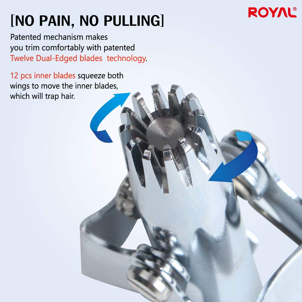 Foto 3 pulgar | Recortadora De Pelo Nasal Royal Birdie Manual A Prueba De Agua Para Hombre - Venta Internacional.