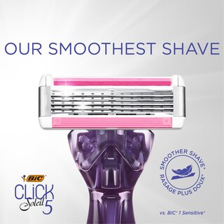 Foto 2 | Maquinillas De Afeitar Desechables Bic Click 5 Soleil Para Mujer Con 1 Mango Y 3 Cartuchos - Venta Internacional.