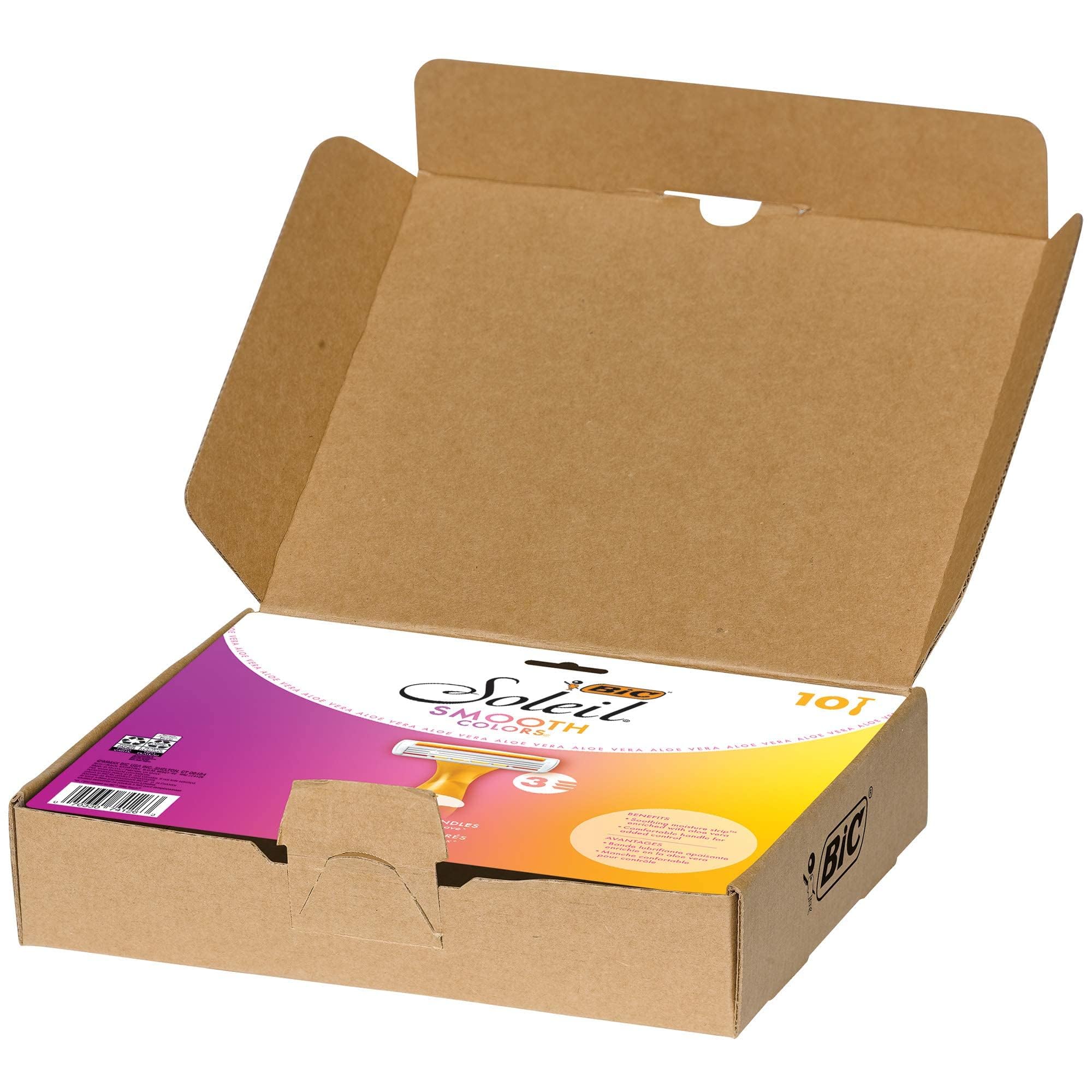 Foto 3 pulgar | Maquinillas De Afeitar Desechables Bic Soleil Smooth Colors Para Mujer, 20 Unidades - Venta Internacional.