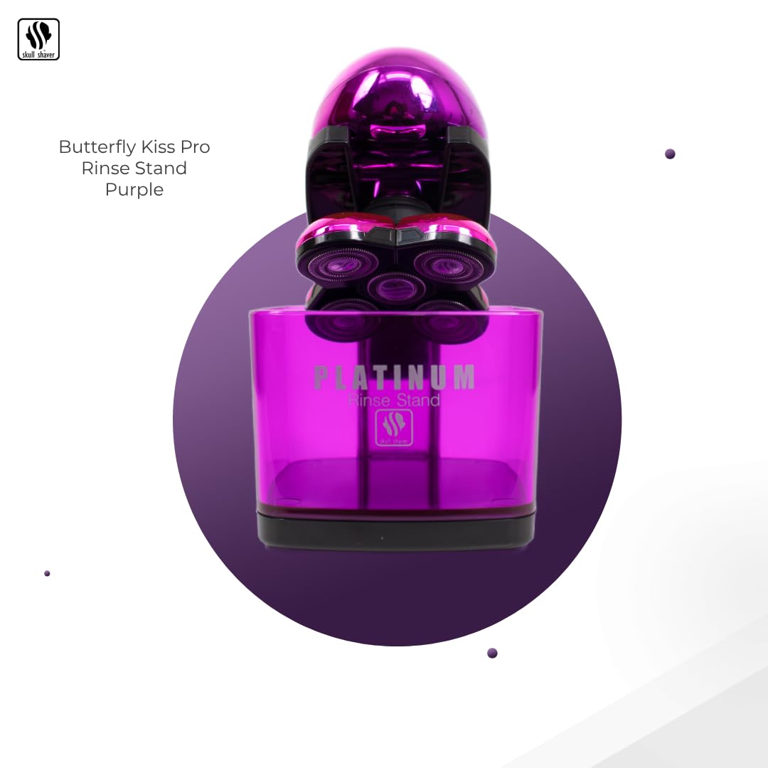 Foto 4 pulgar | Rinse Stand Skull Shaver Butterfly Platinum Púrpura - Venta Internacional.