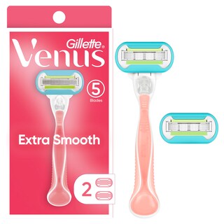 Foto 1 | Razors Gillette Venus Extra Smooth Para Mujer, Incluye 1 Recambio De Maquinilla De Afeitar Y 2 Hojas - Venta Internac