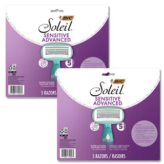 Foto 1 | Maquinillas De Afeitar Desechables Bic Soleil Sensitive Advanced, 10 Unidades - Venta Internacional.