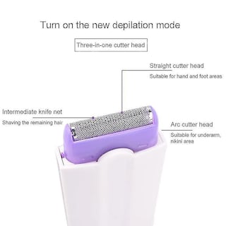 Foto 4 | Maquinilla De Afeitar Eléctrica Huoguo 2 En 1 Recargable Para Mujer - Venta Internacional.