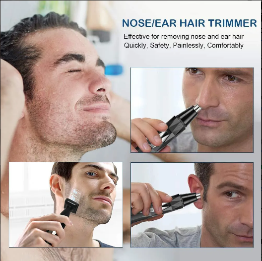 Foto 4 pulgar | Depilador De Nariz Y Oreja Cejas Barba 2 En 1 Usb Recargable