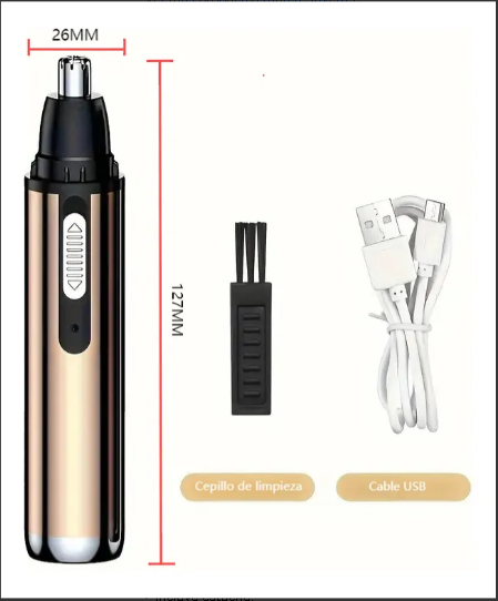 Foto 3 pulgar | Recortador Eléctrico Y Recargable De Vello De Nariz Y Orejas