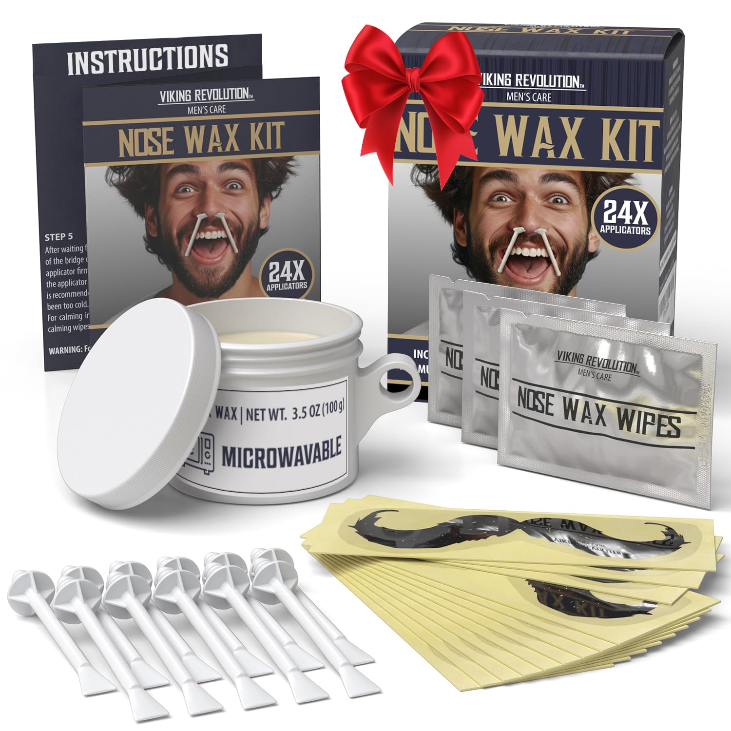 Foto 1 | Kit de Depilación Nasal Viking Revolution para Hombre con 24 Barras de Cera - Venta Internacional