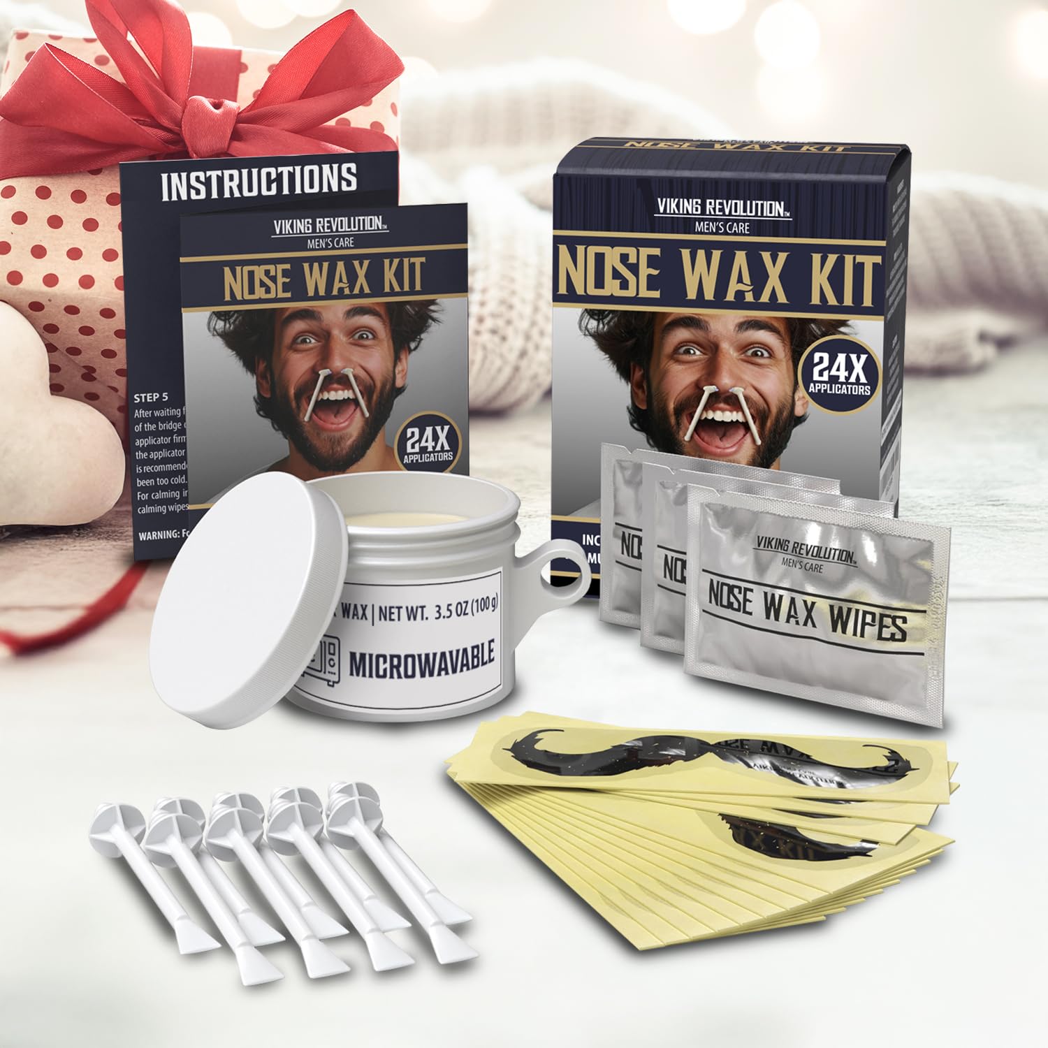 Foto 3 | Kit de Depilación Nasal Viking Revolution para Hombre con 24 Barras de Cera - Venta Internacional