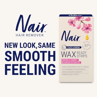 Foto 2 | Tiras de Cera Depilatoria Nair Ready Strips Face Bikini X40 - Venta Internacional