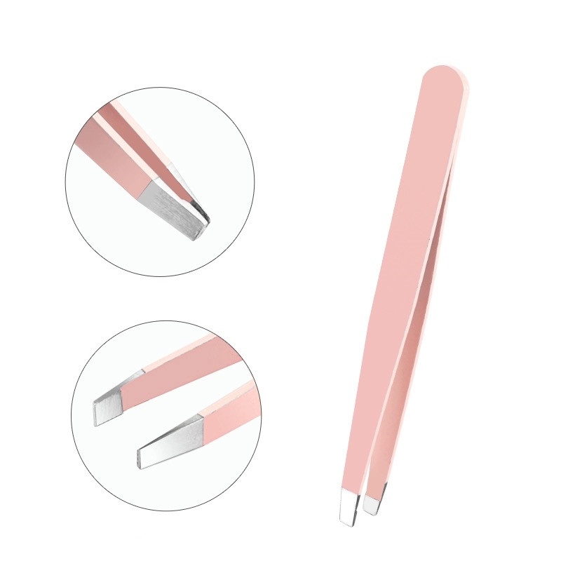 Foto 1 | Set De Pinzas Faciales Para Cejas, Color Rosa, Para Depilación Encarnada - Venta Internacional.
