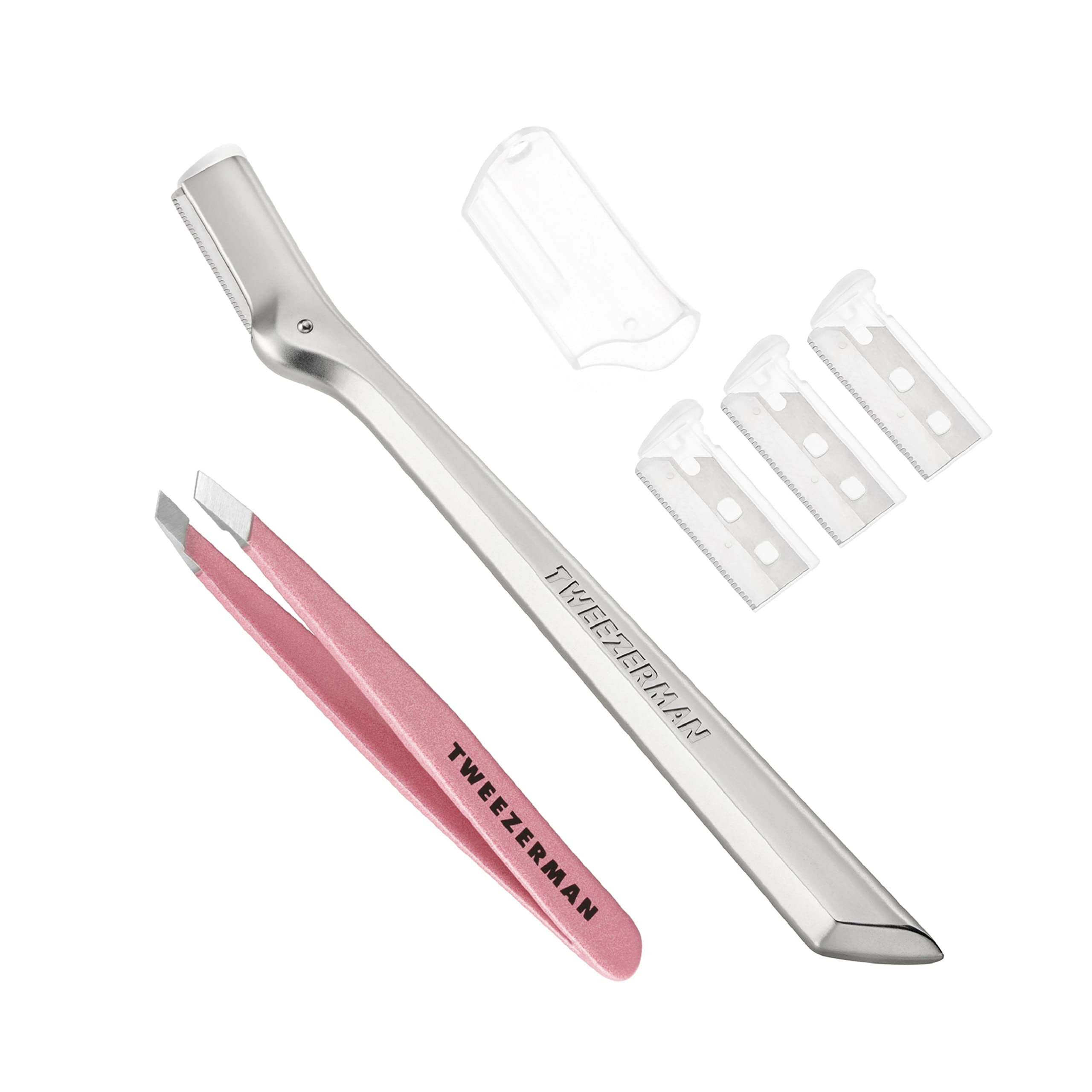Foto 2 pulgar | Maquinilla De Afeitar Y Minipinza Inclinada Para Cejas, Tea Rose - Venta Internacional.