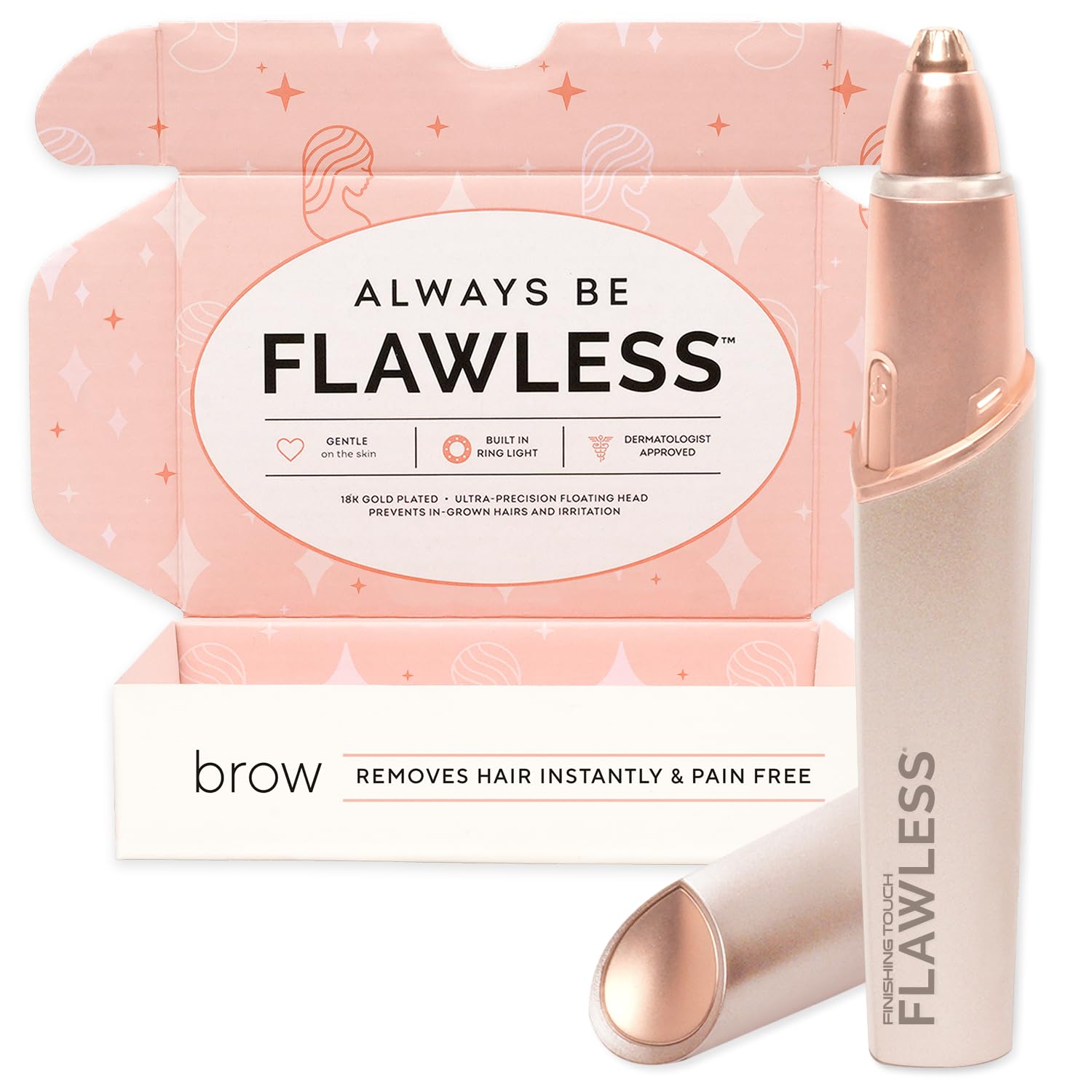 Foto 2 pulgar | Maquinilla De Afeitar Eléctrica Finishing Touch Flawless Brows Para Mujer - Venta Internacional.