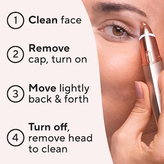 Foto 6 | Maquinilla De Afeitar Eléctrica Finishing Touch Flawless Brows Para Mujer - Venta Internacional.