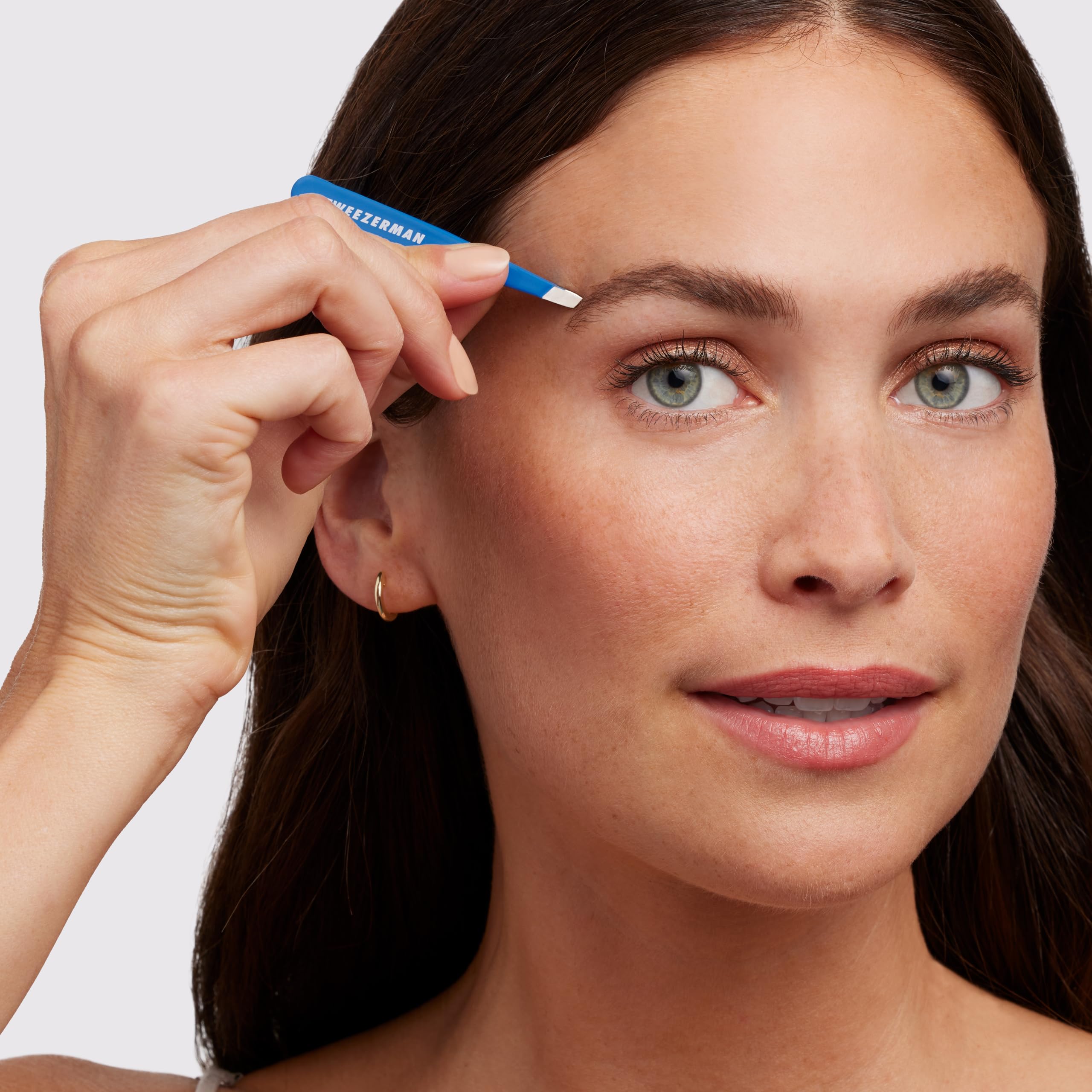 Foto 2 | Pinzas Tweezerman Mini Slant Travel Para Cejas  Color Azul - Venta Internacional.