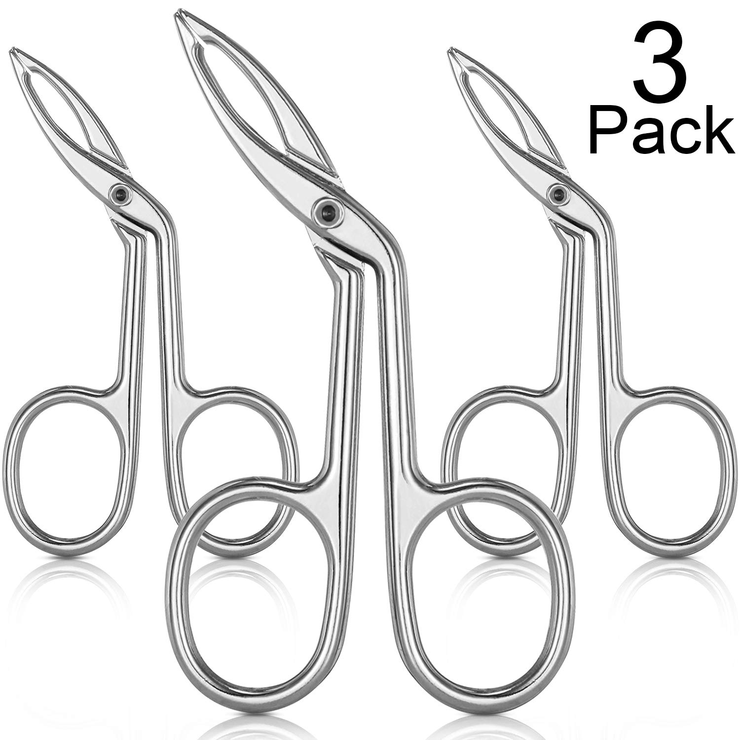 Foto 2 pulgar | Juego De Pinzas Para Cejas Con Forma De Tijera De Punta Recta  Paquete De 3 - Venta Internacional.