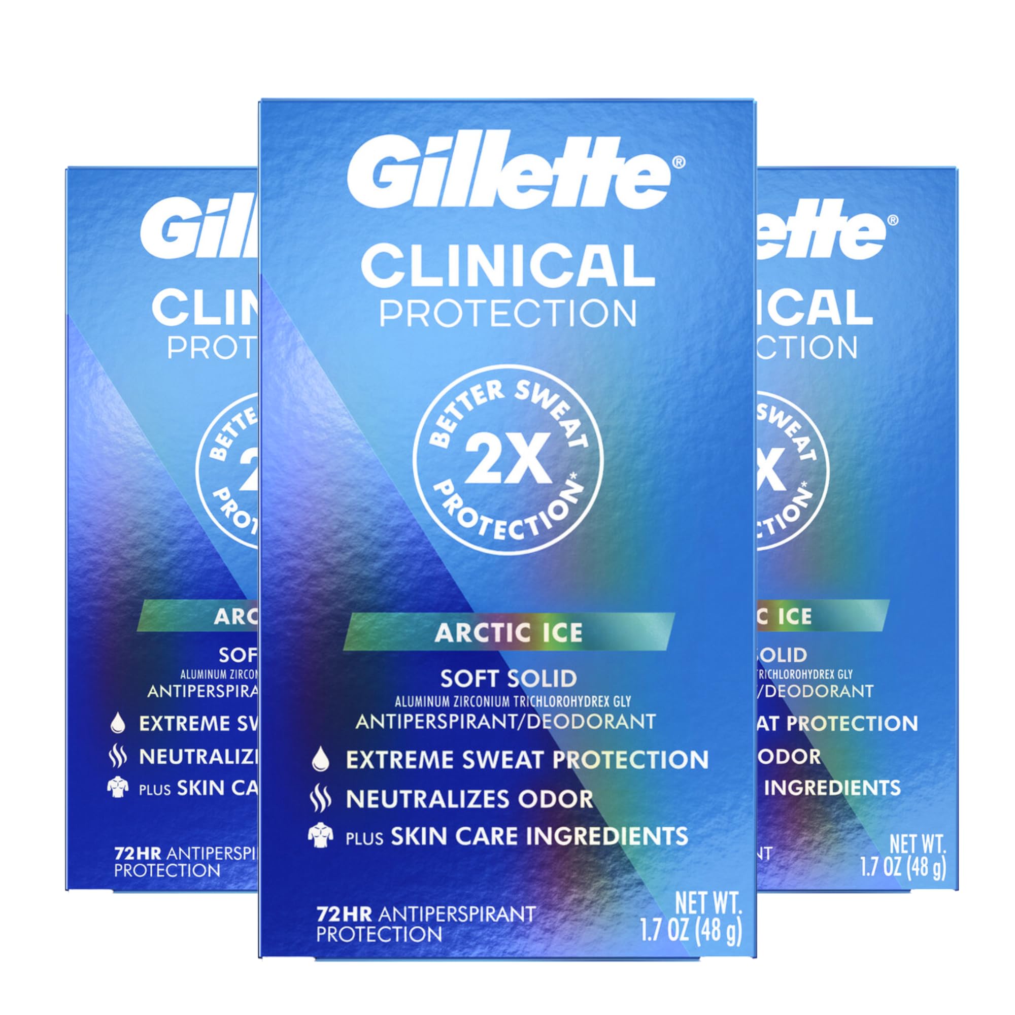 Antitranspirante Y Desodorante Gillette Clinical Arctic Ice - Venta Internacional.