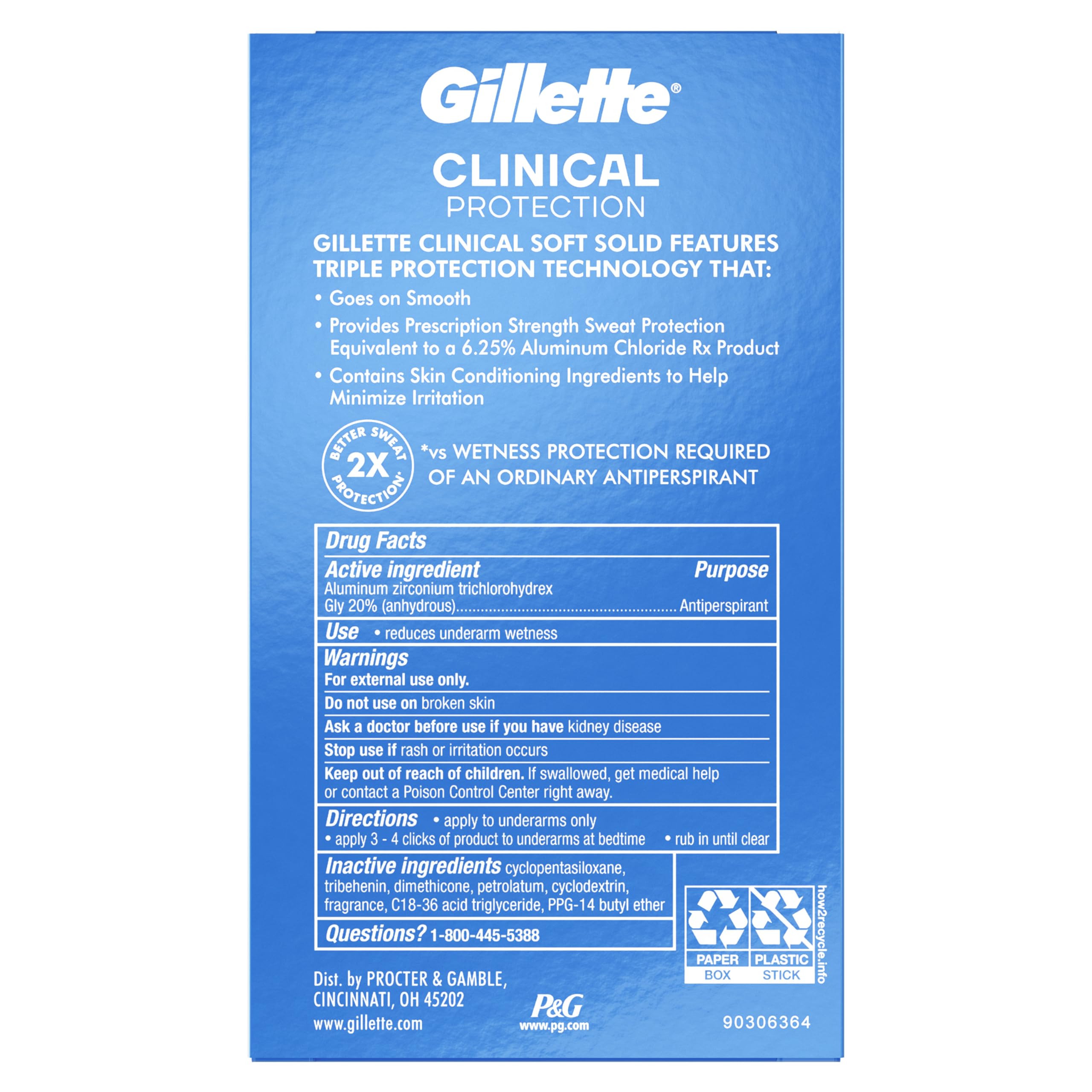 Foto 7 | Antitranspirante Y Desodorante Gillette Clinical Arctic Ice - Venta Internacional.