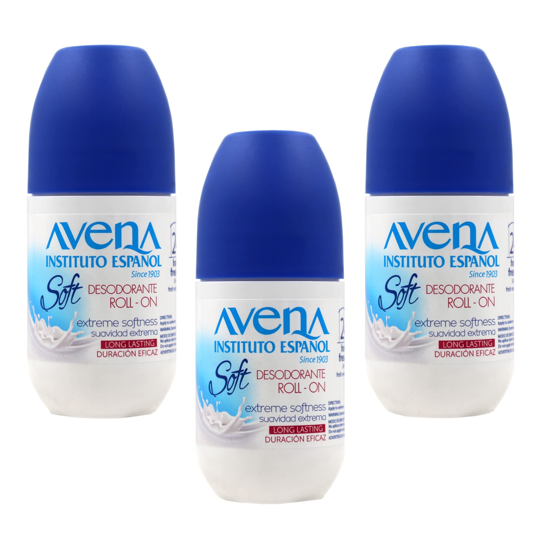 Foto 1 | Desodorante Roll-on Avena Instituto Español Soft 75 Ml, Paquete De 3 - Venta Internacional.