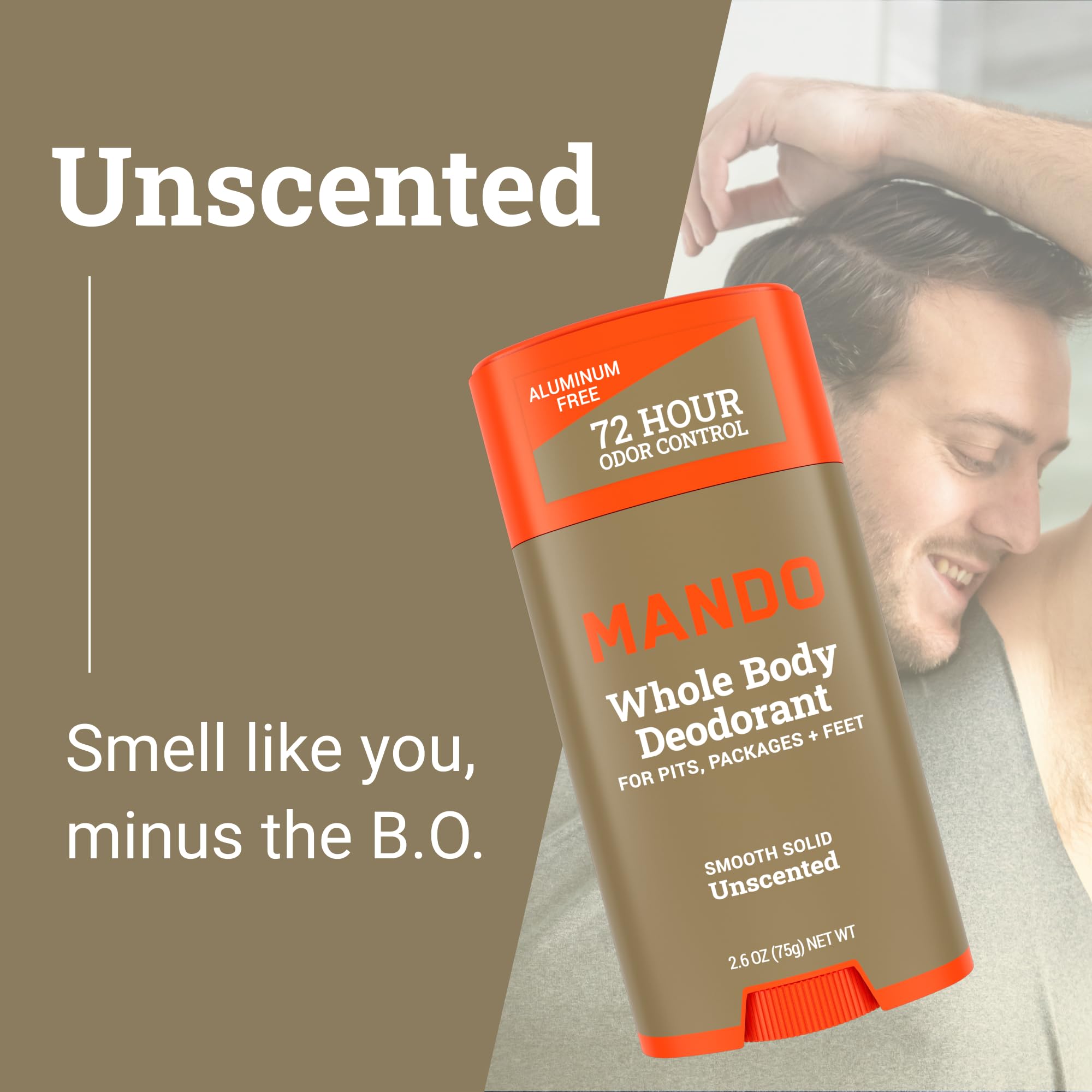 Foto 4 | Desodorante Mando Whole Body Para Hombre, 72 Horas, Antiolor, 150 Ml, 2 Unidades - Venta Internacional.