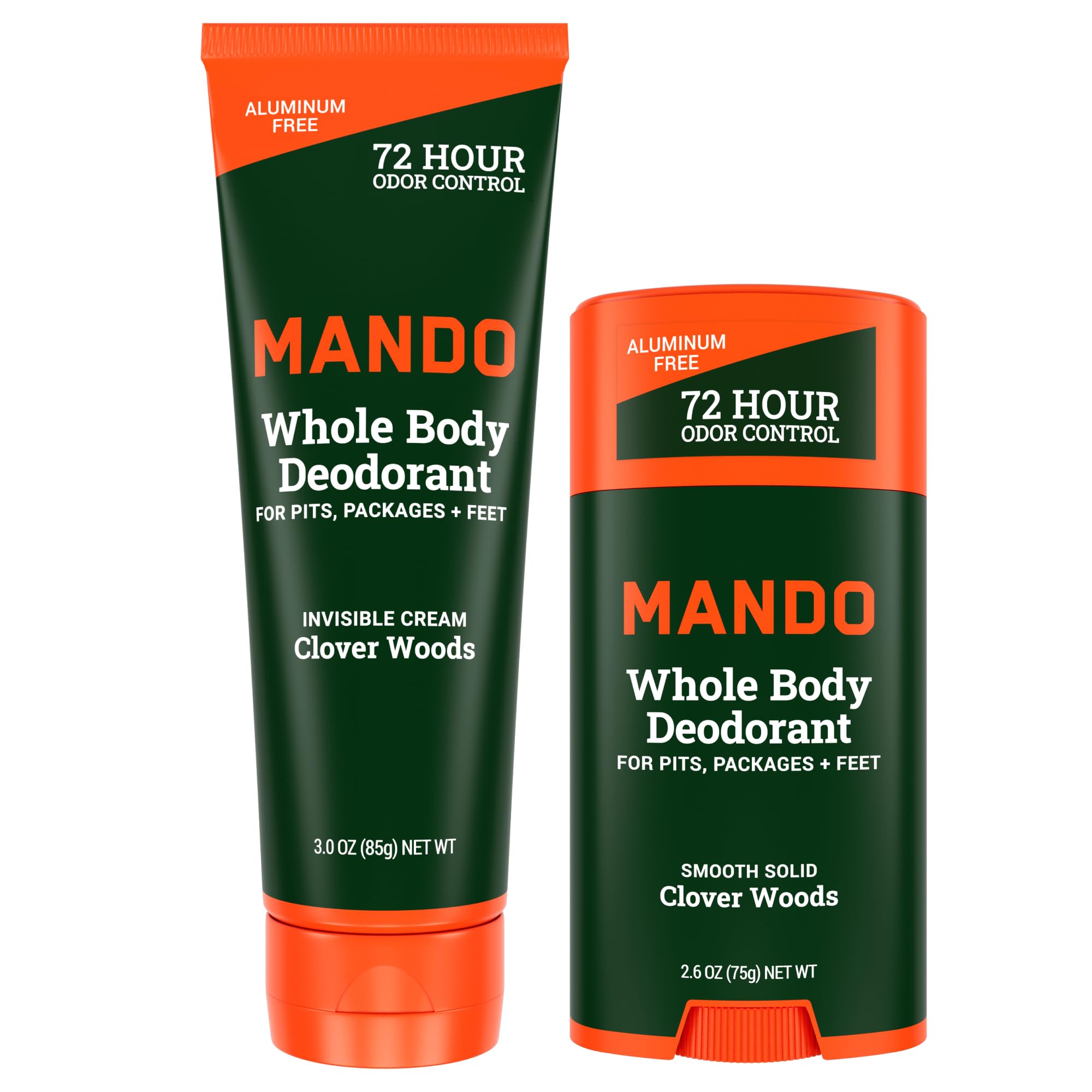 Foto 2 pulgar | Desodorante Mando, Crema Invisible Para Todo El Cuerpo, Tubo De 90 Ml Y Barra Sólida De 75 G - Venta Internacional.