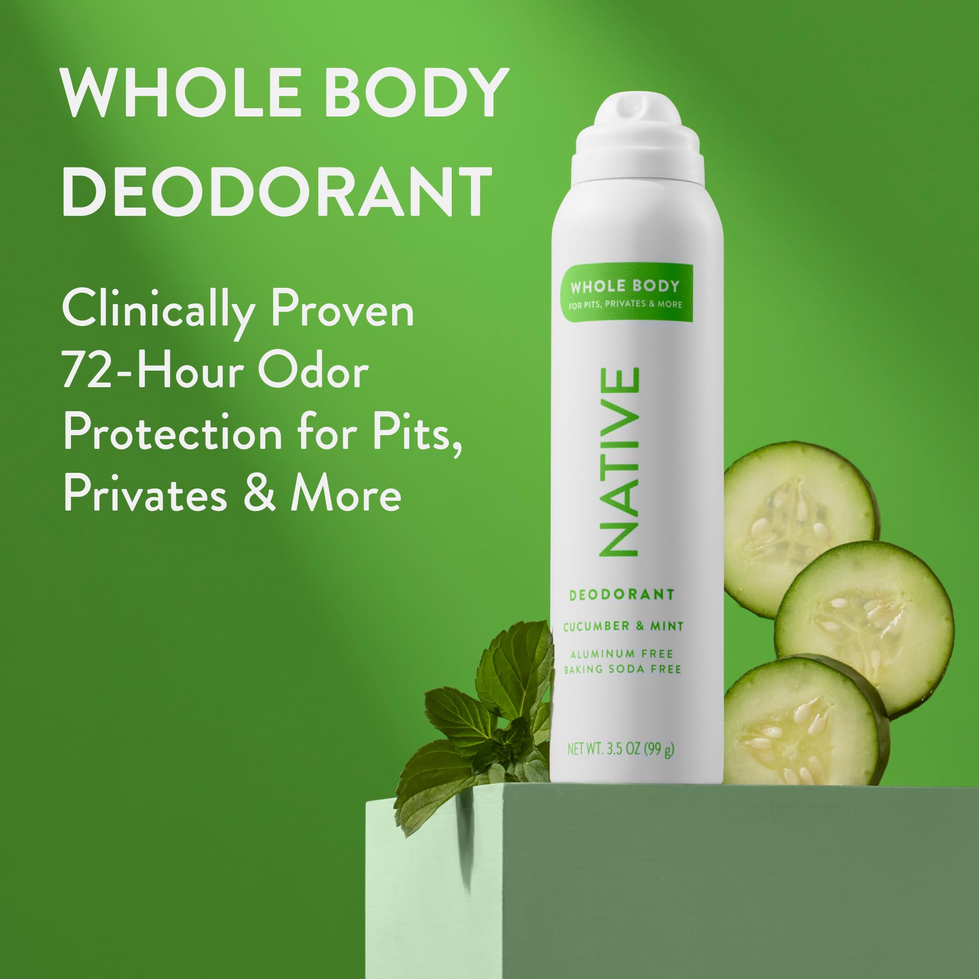 Foto 2 | Desodorante En Aerosol Native Whole Body, 72 Horas, Protección Contra Olores - Venta Internacional.