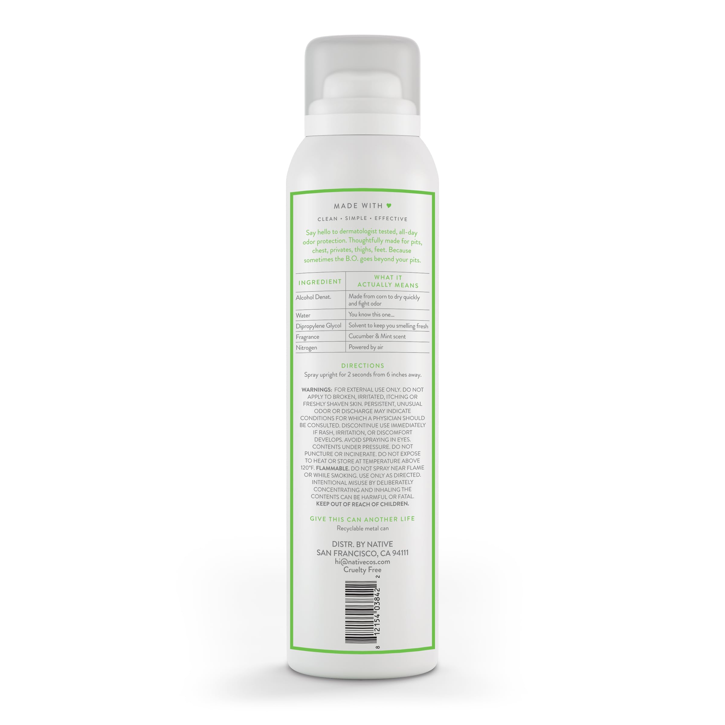Foto 7 | Desodorante En Aerosol Native Whole Body, 72 Horas, Protección Contra Olores - Venta Internacional.