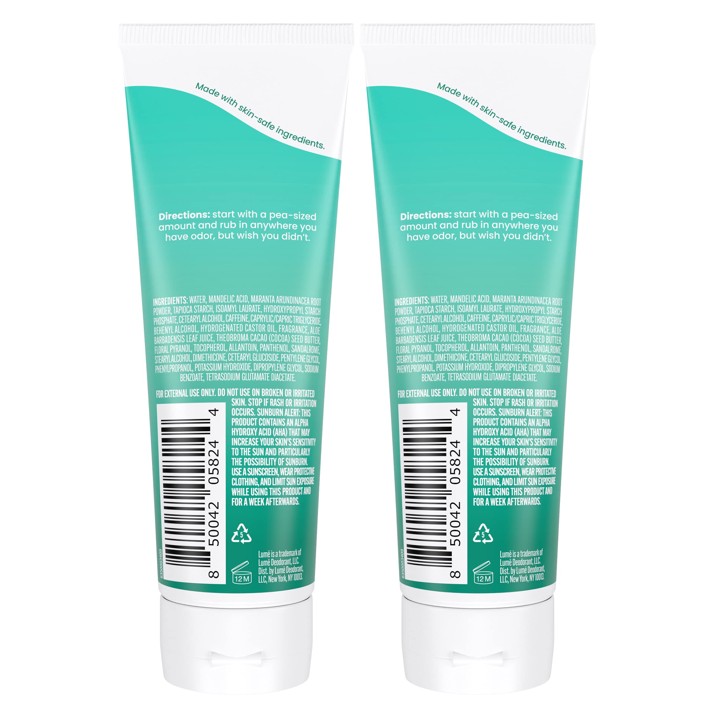 Foto 2 | Desodorante Lume Crema Invisible Para Todo El Cuerpo, 90 Ml (paquete De 2) - Venta Internacional.