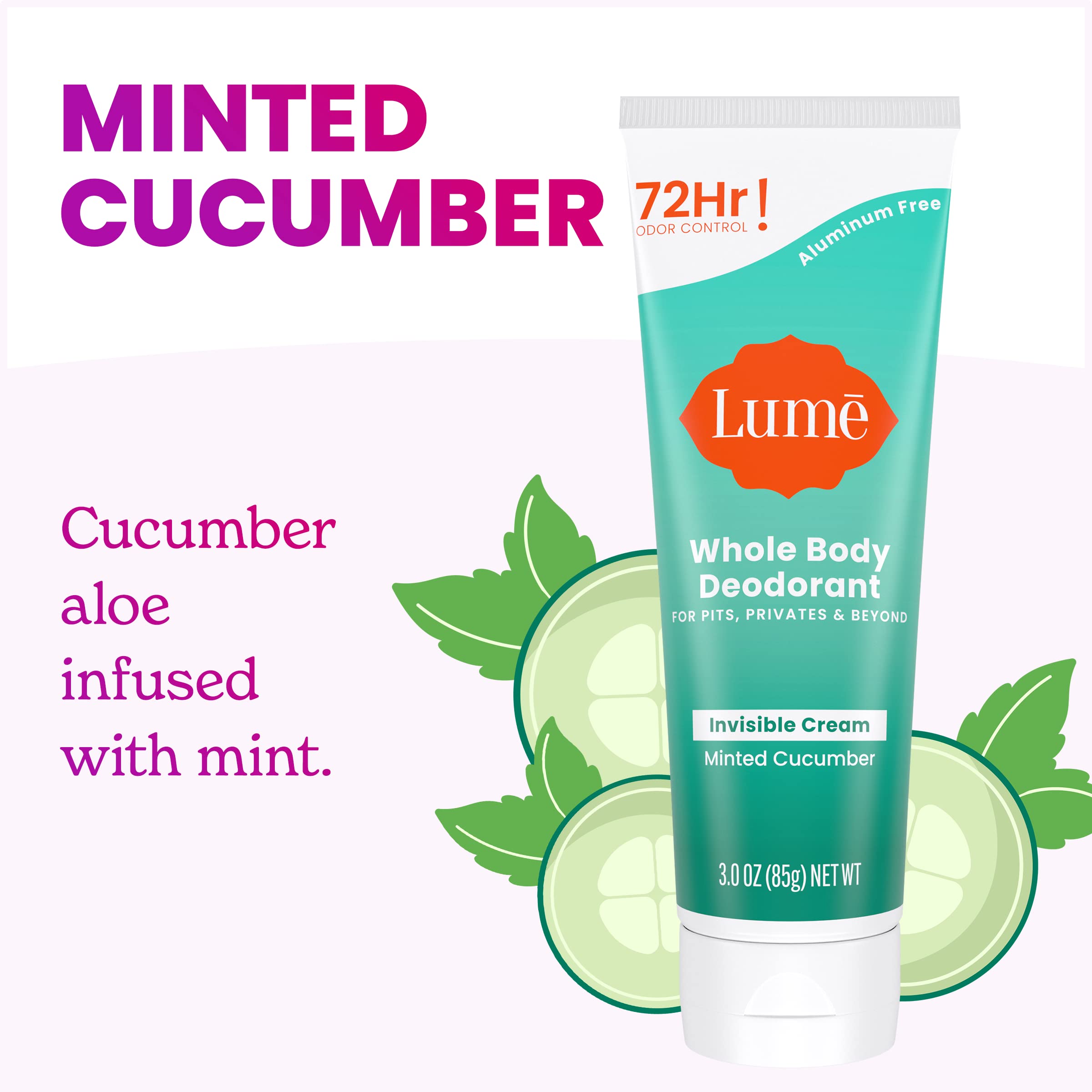 Foto 4 | Desodorante Lume Crema Invisible Para Todo El Cuerpo, 90 Ml (paquete De 2) - Venta Internacional.