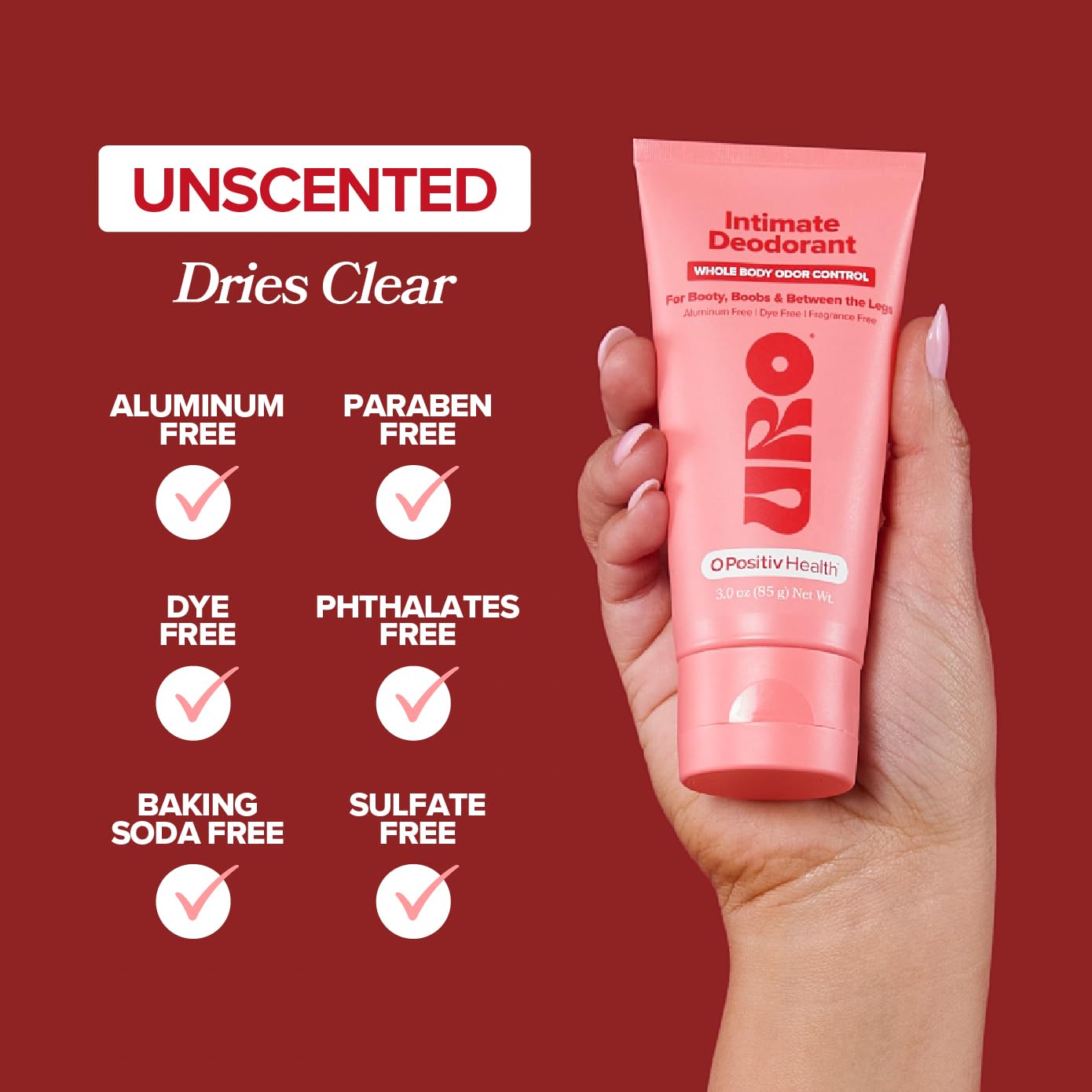 Foto 4 pulgar | Crema Desodorante O Positiv Uro Intimate Whole Body 85 g - Venta Internacional