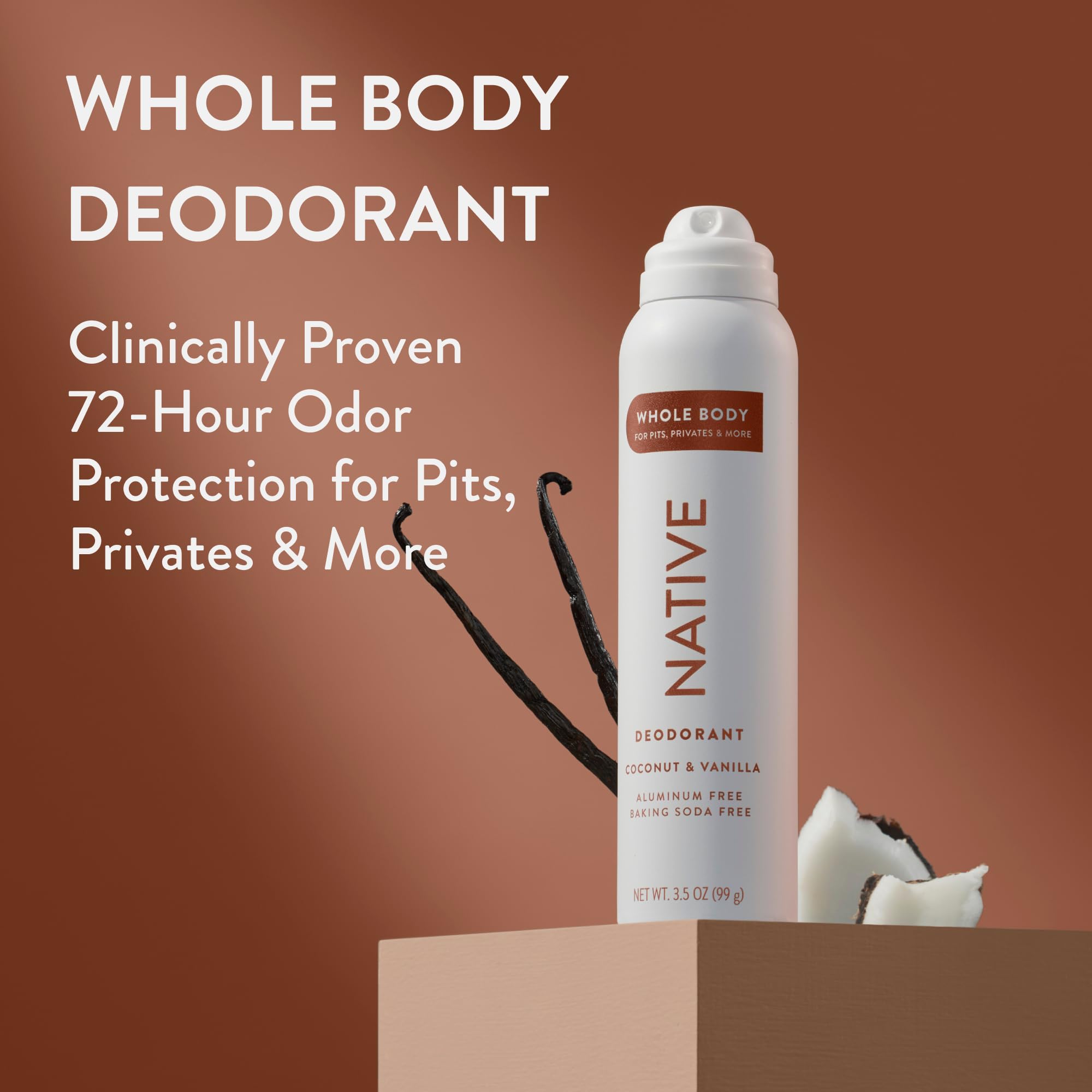 Foto 2 | Desodorante En Aerosol Native Whole Body, 72 Horas, Protección Contra Olores - Venta Internacional.