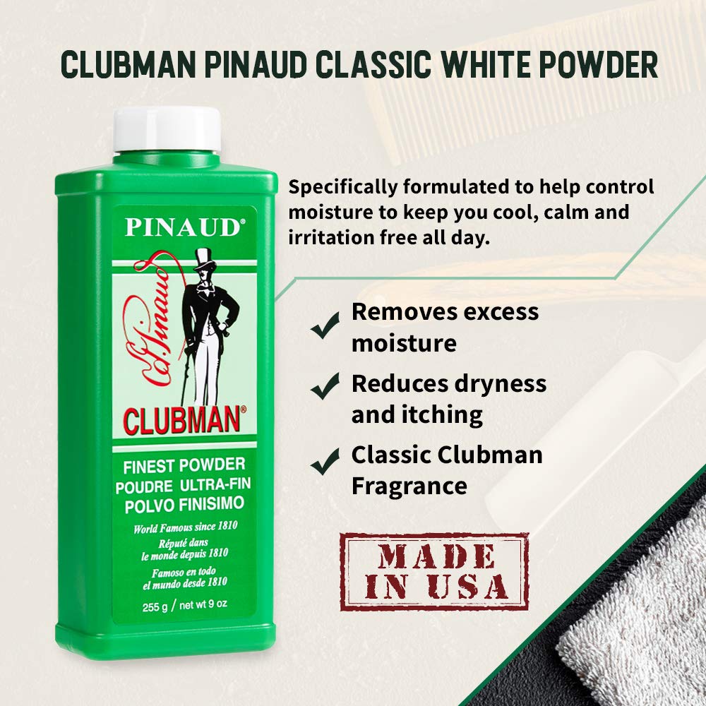Foto 4 pulgar | Polvo Clubman Pinaud Finest Classic White, 270 Ml, 3 Paquetes - Venta Internacional.