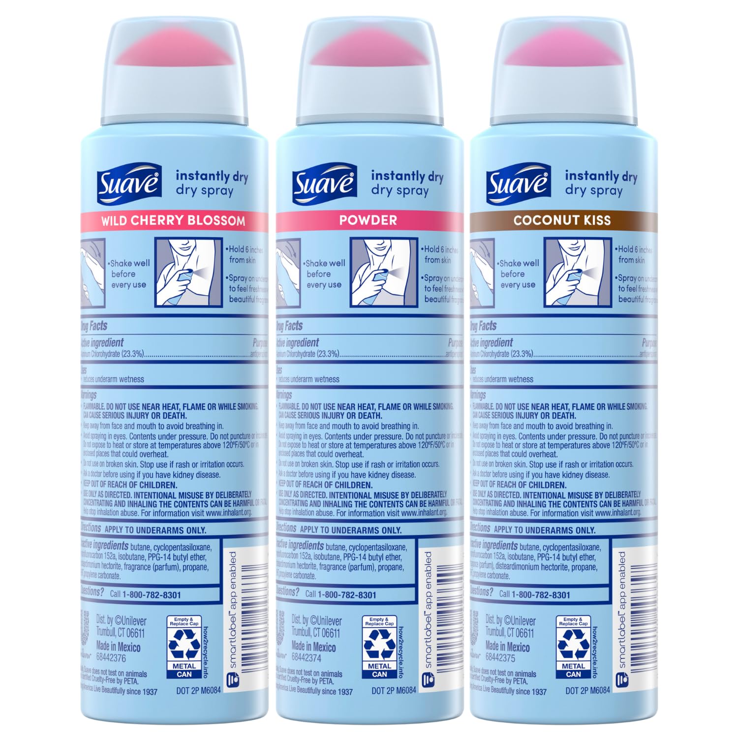 Foto 3 pulgar | Desodorant Suave Dry Spray Antitranspirante Para Mujer, 112 Ml, Paquete De 3 - Venta Internacional.