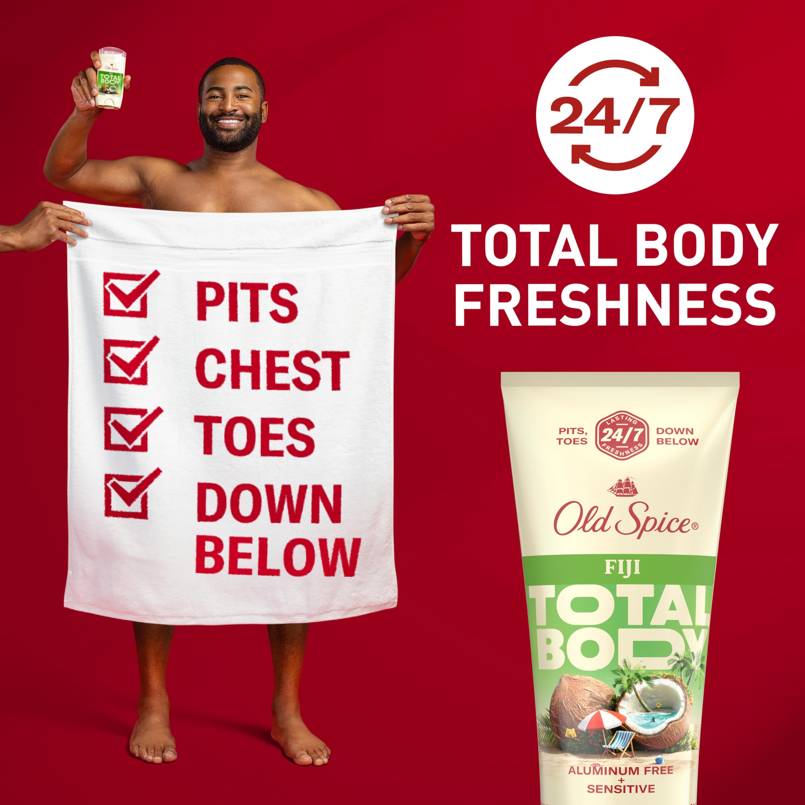 Foto 3 pulgar | Crema Desodorante Old Spice Para Todo El Cuerpo Con Aroma A Fiji, 90 Ml, Para Hombres - Venta Internacional.