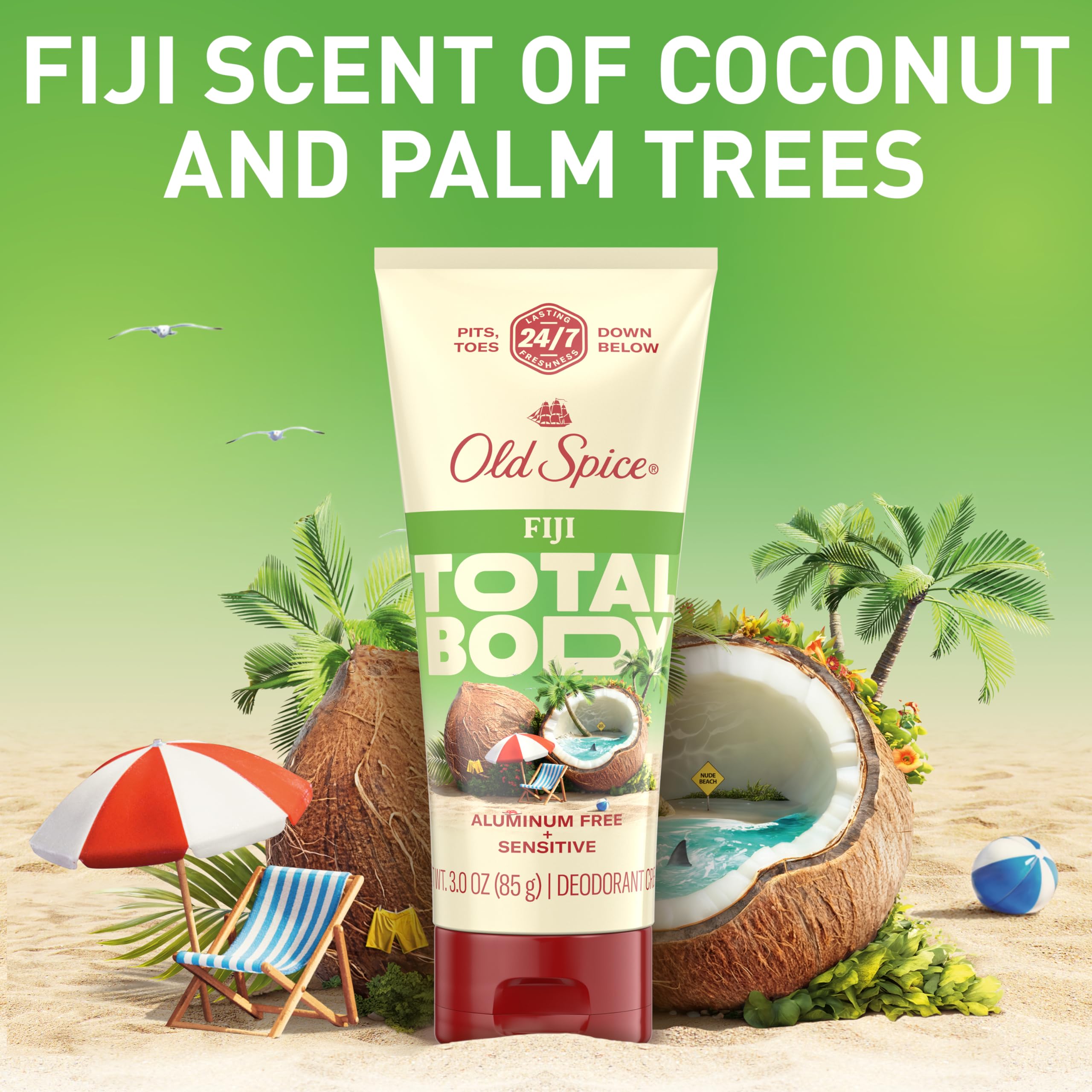 Foto 7 pulgar | Crema Desodorante Old Spice Para Todo El Cuerpo Con Aroma A Fiji, 90 Ml, Para Hombres - Venta Internacional.