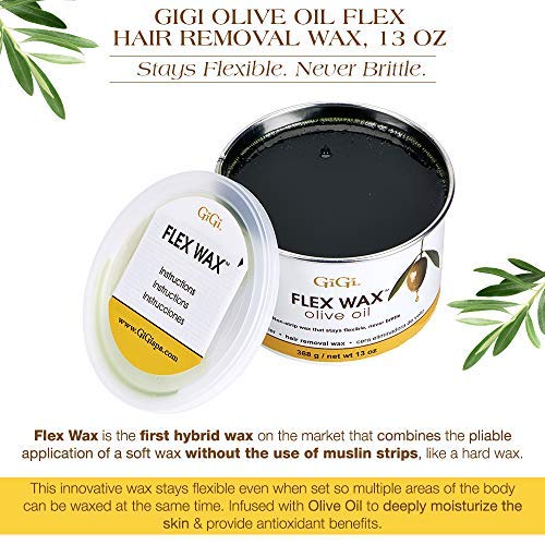 Foto 7 pulgar | Cera Depilatoria Gigi Olive Oil Flex Wax 385 Ml - Venta Internacional.