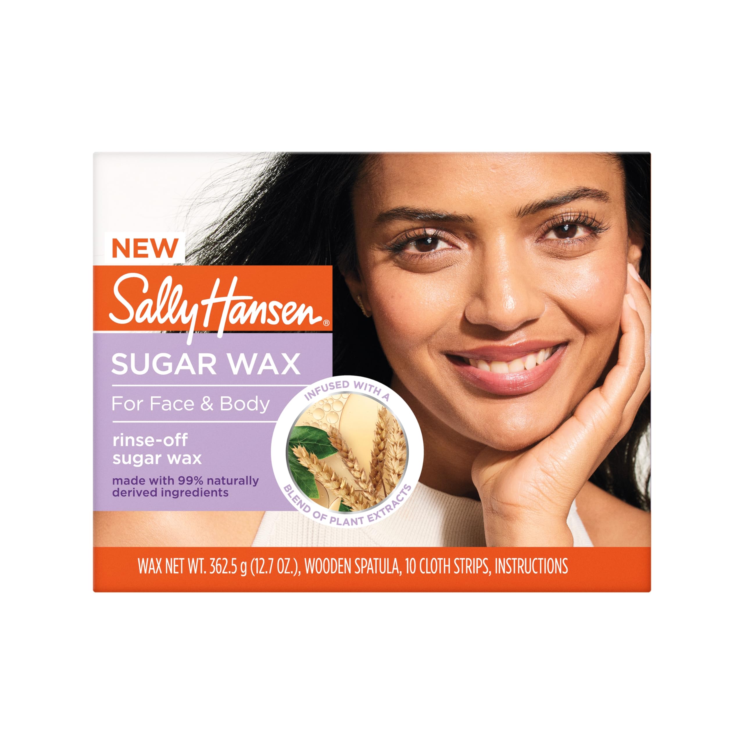 Foto 2 pulgar | Kit De Depilación Sally Hansen Rise-off Sugar Wax Para Rostro Y Cuerpo - Venta Internacional.