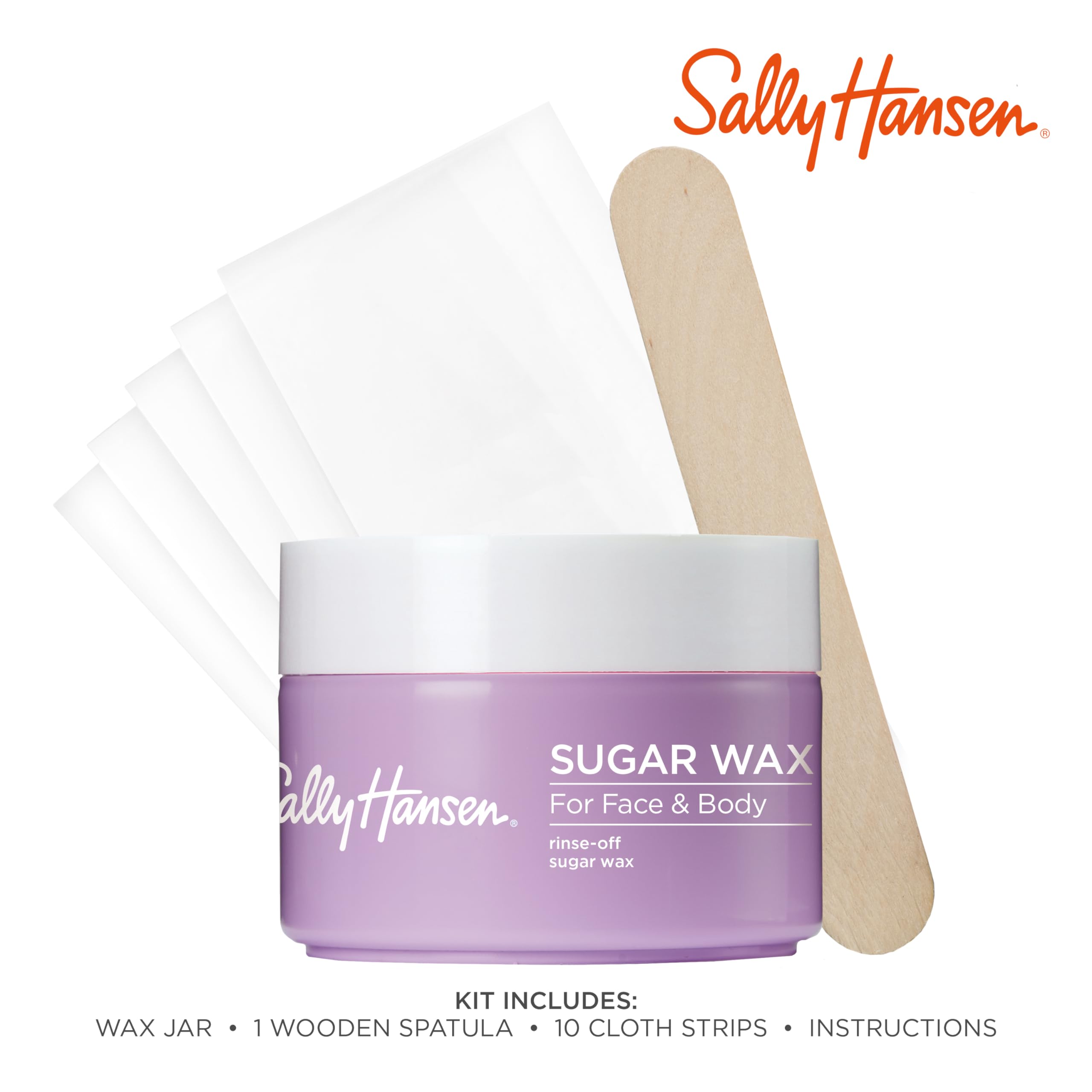 Foto 3 pulgar | Kit De Depilación Sally Hansen Rise-off Sugar Wax Para Rostro Y Cuerpo - Venta Internacional.