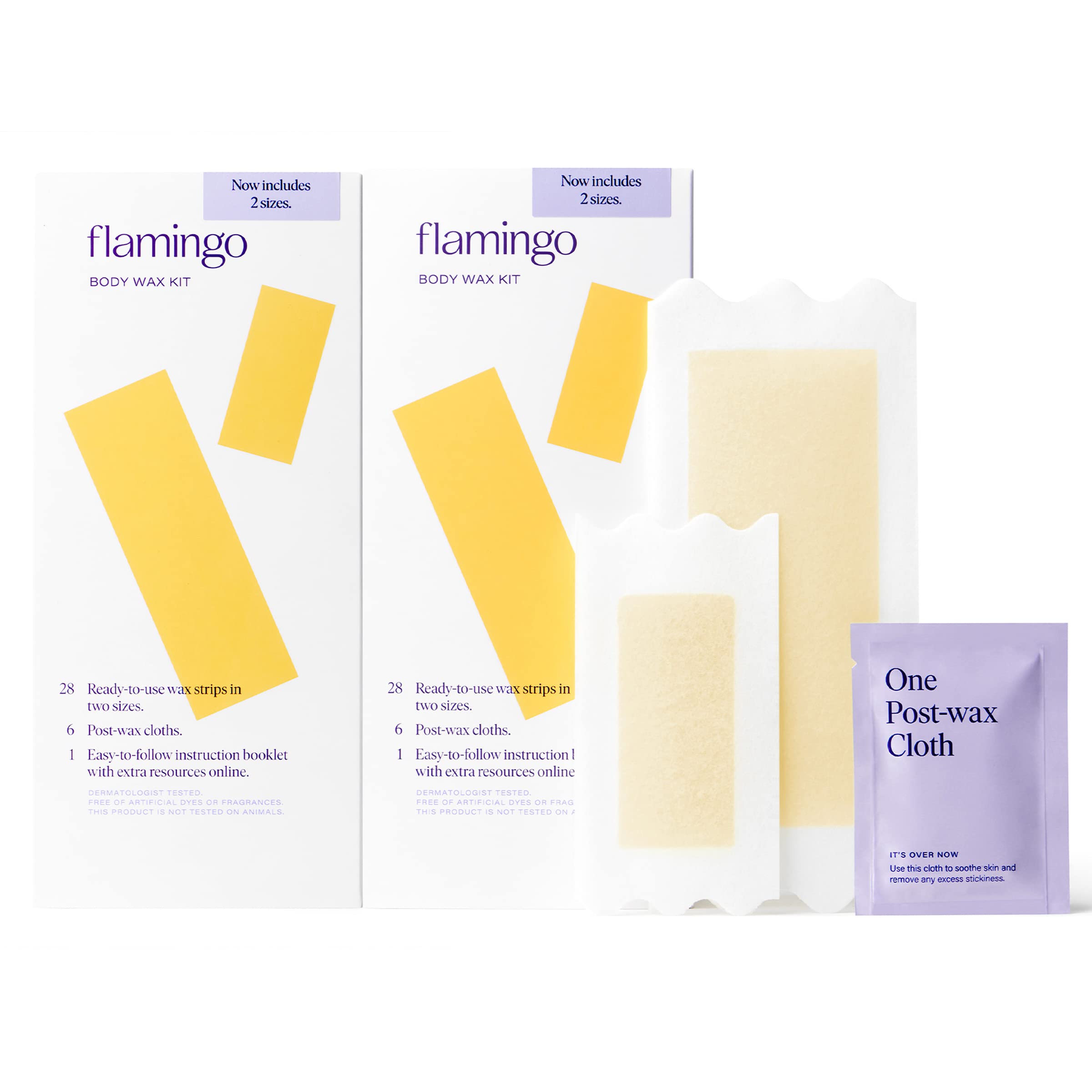Foto 2 pulgar | Kit De Cera Flamingo Para Mujer Con 56 Tiras De Cera Para Piernas Y Brazos - Venta Internacional.