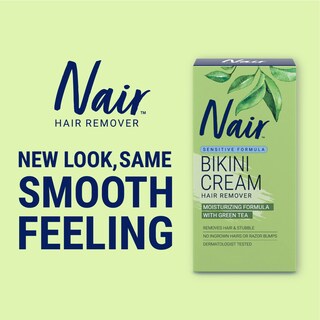 Foto 3 | Crema Depilatoria Nair Bikini Con Té Verde 50 Ml Sensitive - Venta Internacional.