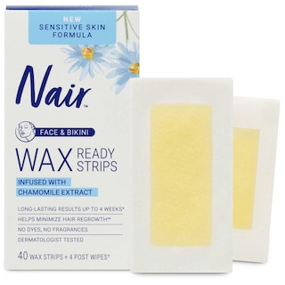 Foto 2 | Tiras Depiladoras Cera Nair Sensitive Face X40 - Venta Internacional