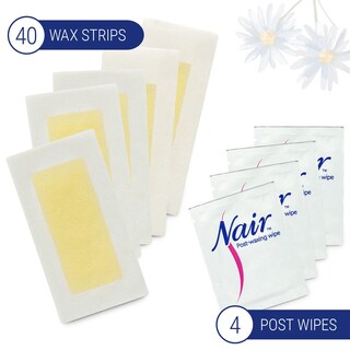 Foto 4 | Tiras Depiladoras Cera Nair Sensitive Face X40 - Venta Internacional